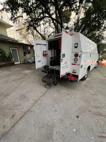 Magnet Plumbing service vehicle on-site for Grease Trap Cleaning in Margarita Village - Temeku Hills